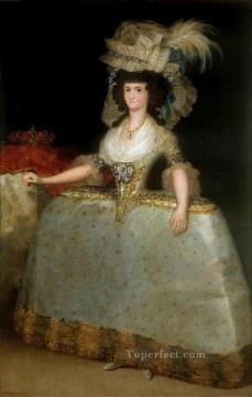 パニエを着たパルマのマリア・ルイーザ フランシスコ・デ・ゴヤ Oil Paintings